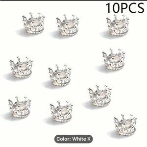 *PROMOTION - ‘Free with any purchase!’ 10Pcs Vintage Princess Crown Spacer Beads